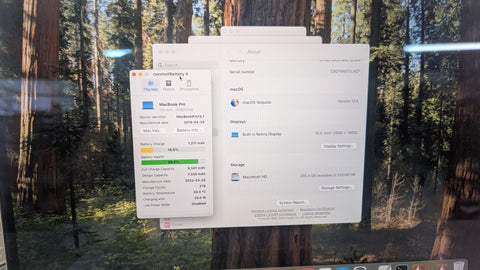 Apple MacBook Pro 2019 Intel Core i7 9th Gen 15.5’’ | 16 GB RAM | 256 GB SSD | macOS Sequoia 15.5| Free UK Delivery